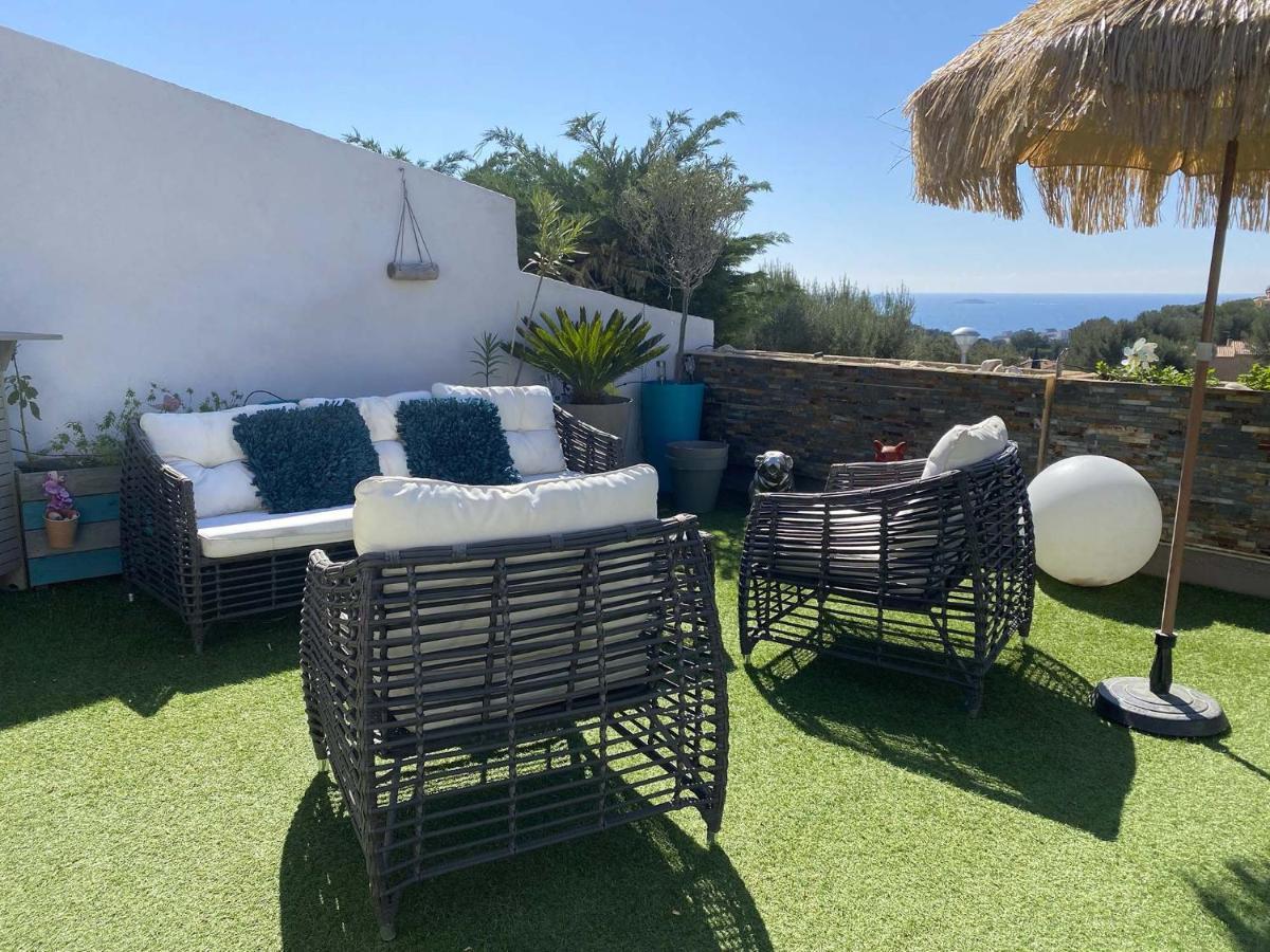Vuemer Bandol - Grande Terrasse De 45M2 Vue Mer Piscine Parking 外观 照片